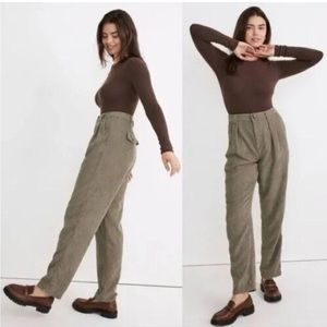 Madewell Women's Green Corduroy Trousers
